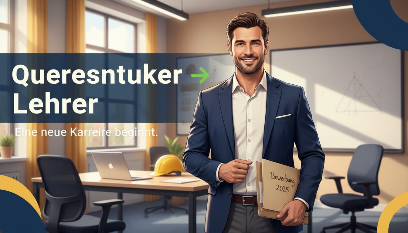 Bewerbung als Lehrer Quereinsteiger: Muster & Vorlage 2026