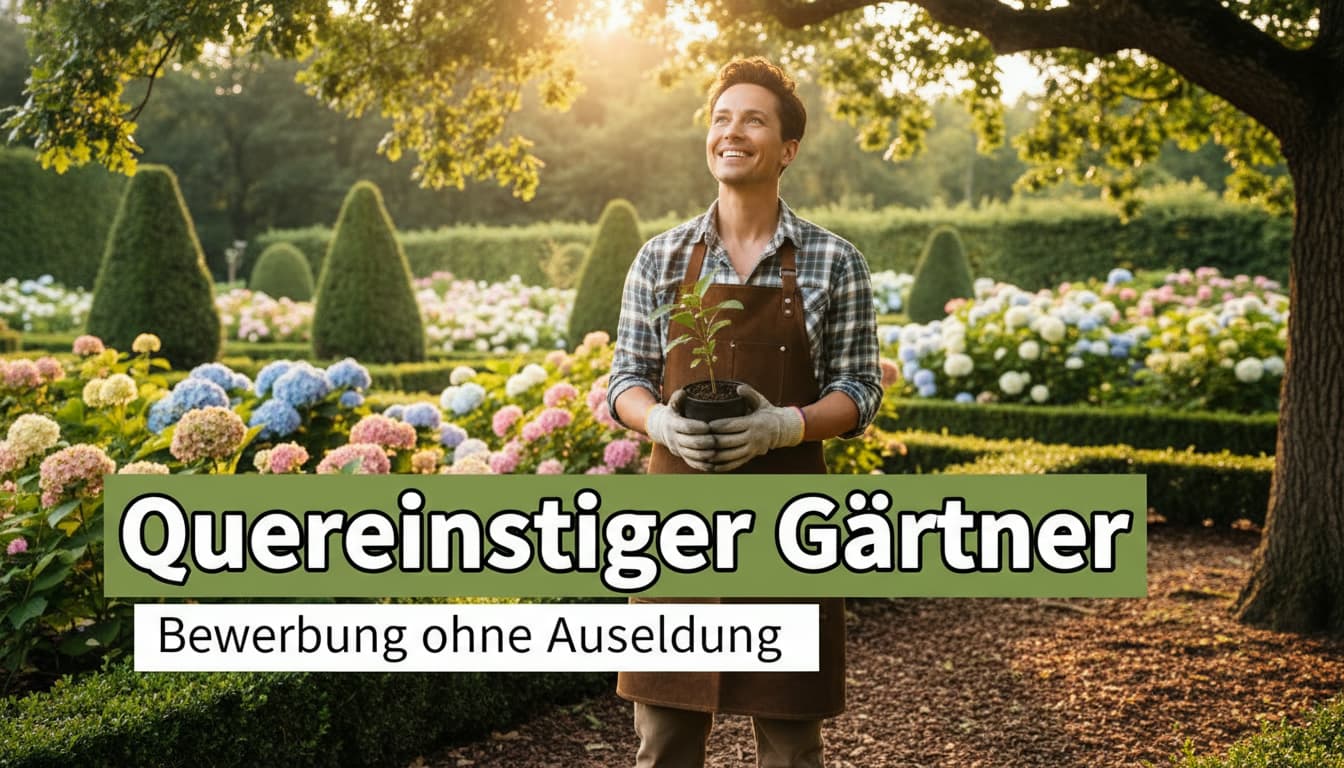 Bewerbung als Quereinsteiger Gärtner – Tipps, Muster & Gehalt 2026