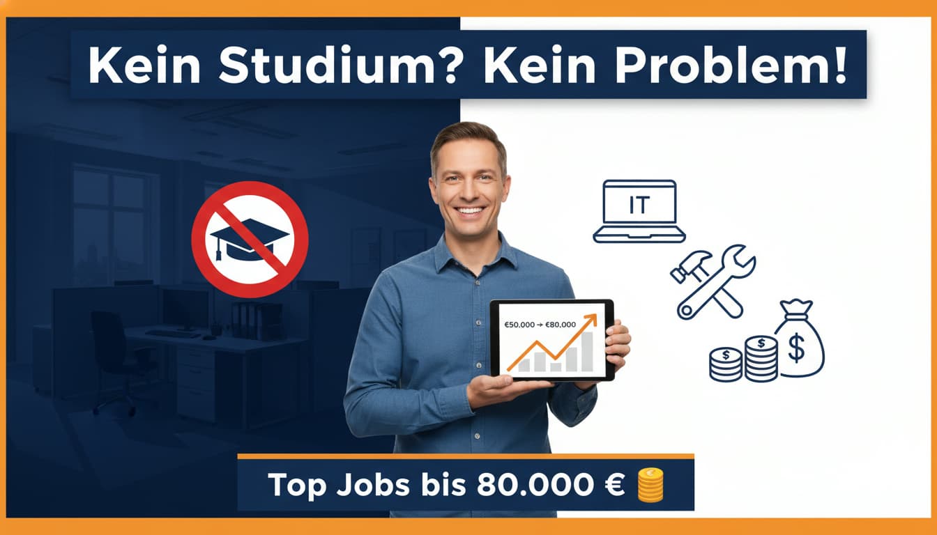 Gut bezahlte Jobs ohne Studium 2026: Die 15 besten Berufe im Überblick